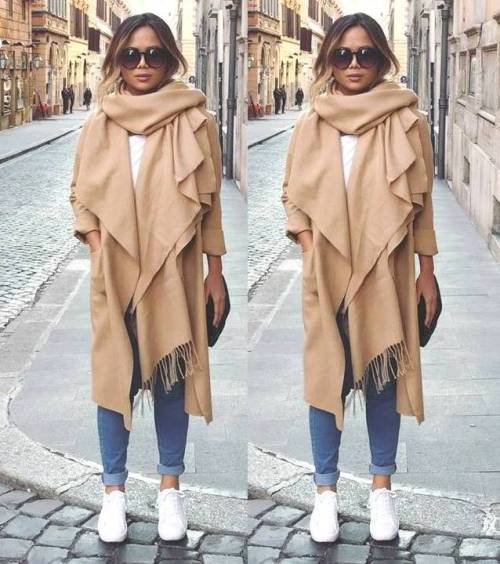 camel cardigan outfit