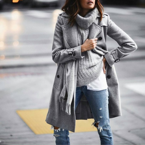 grey cardigan outfits