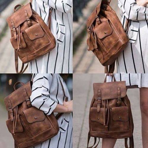 leather backpack for college girl