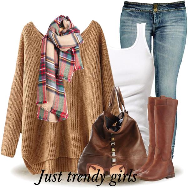cognac ankle boots outfit
