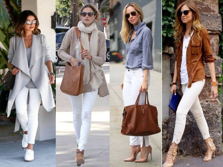 white pants outfit winter