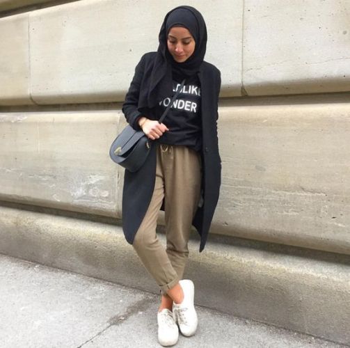 casual style girl hijab