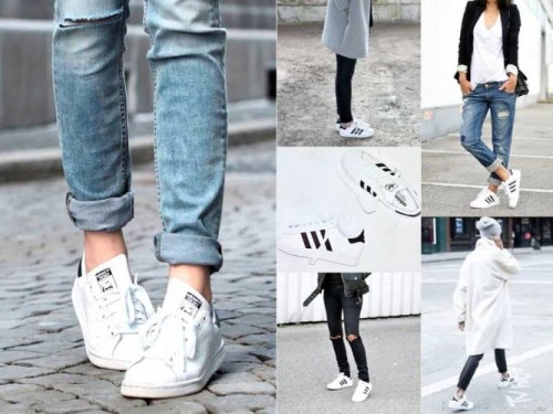 jeans with adidas shoes