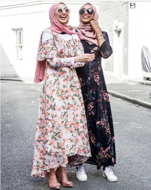 floral dress hijab