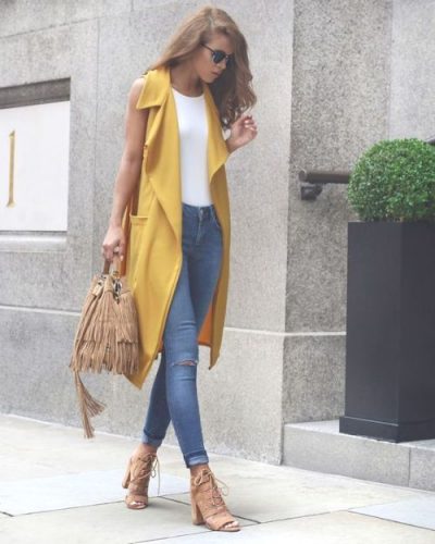 outfits with mustard heels