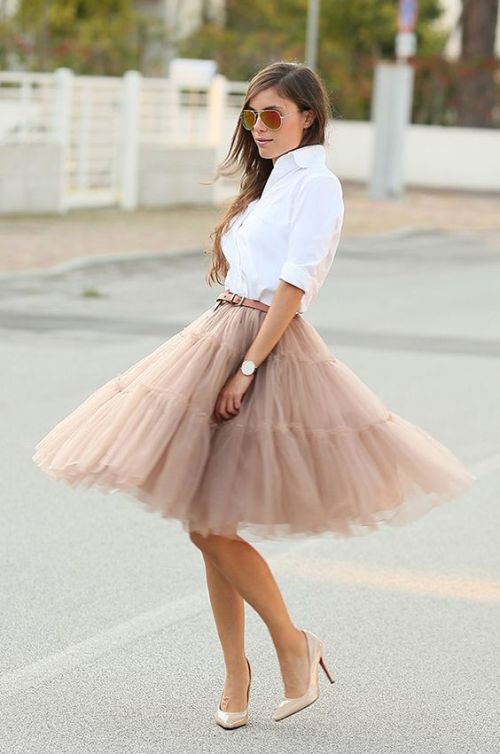 Ways To Wear The Midi Tulle Skirts Just Trendy Girls 3638