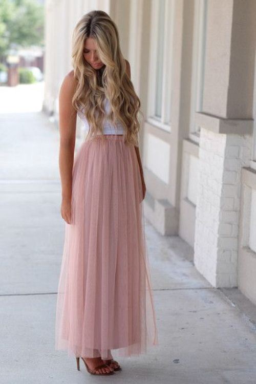 Ways To Wear The Midi Tulle Skirts Just Trendy Girls 