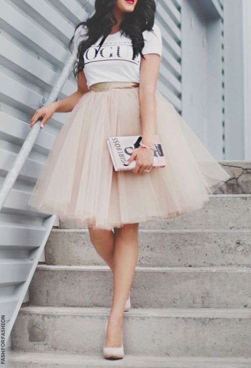 Ways To Wear The Midi Tulle Skirts Just Trendy Girls 8684