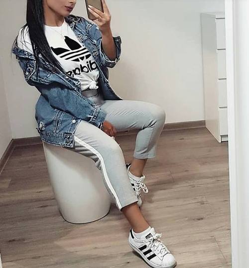 adidas trainers outfit