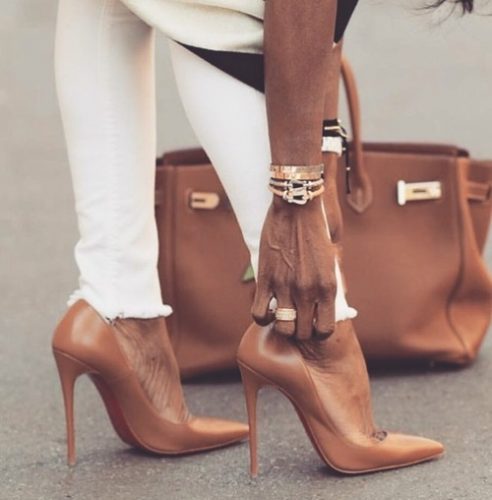 classy nude heels