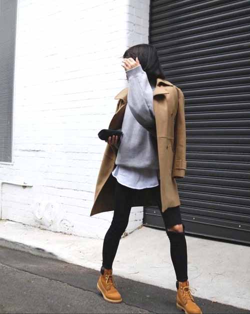 outfits with timberlands womens