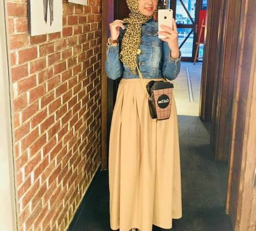 hijab maxi skirt outfits