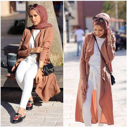 outfit hijab summer