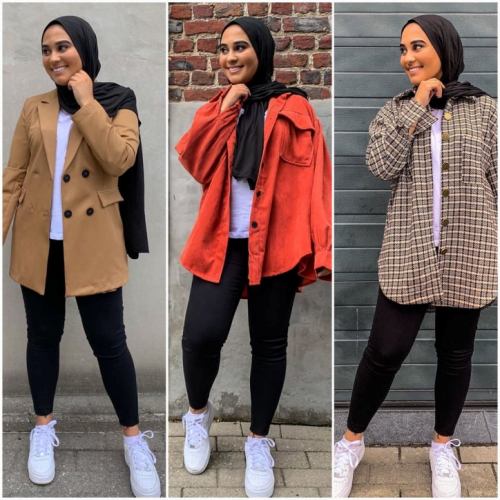 smart casual hijab outfits