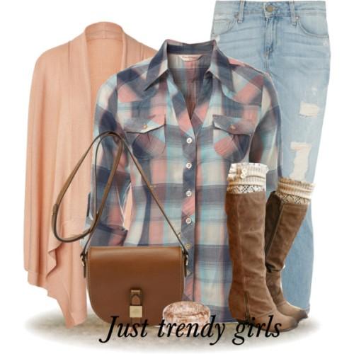 Cowboy checked shirts with denims | Just Trendy Girls