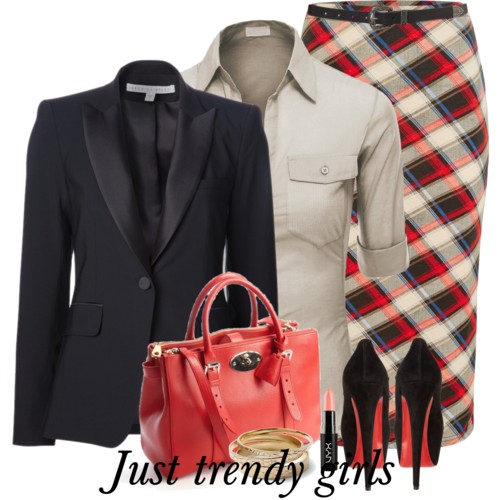 Classic plaid suits for woman | | Just Trendy Girls
