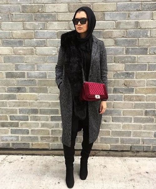 Mixing and matching beautiful winter hijab | | Just Trendy Girls