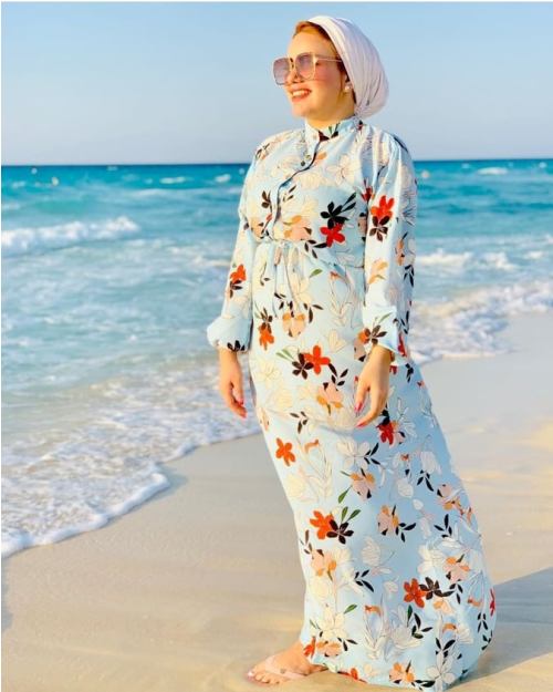 Spring hijab  fashion  ideas for the Beach  Just Trendy Girls