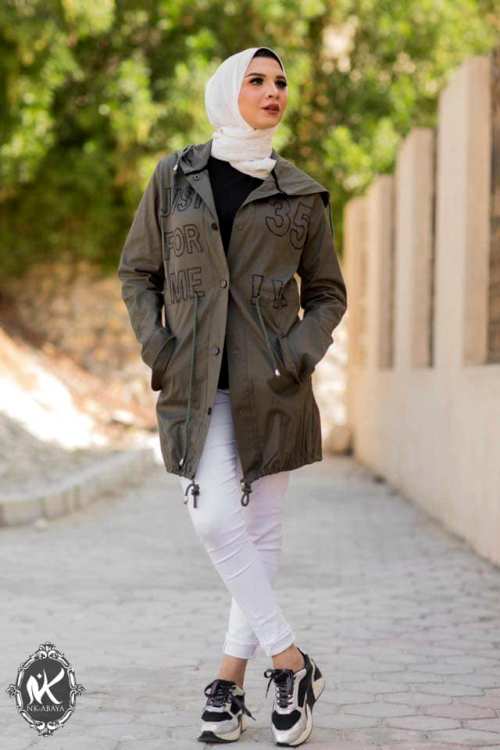 smart winter casual hijab jacket trendy