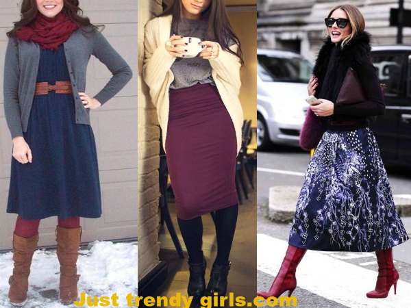 How to wear skirt in winter | | Just 