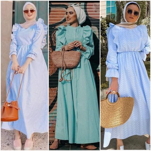 Hijab outfits in pastel colors | | Just Trendy Girls