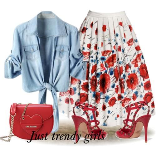 Volume puffy midi skirt outfits | | Just Trendy Girls