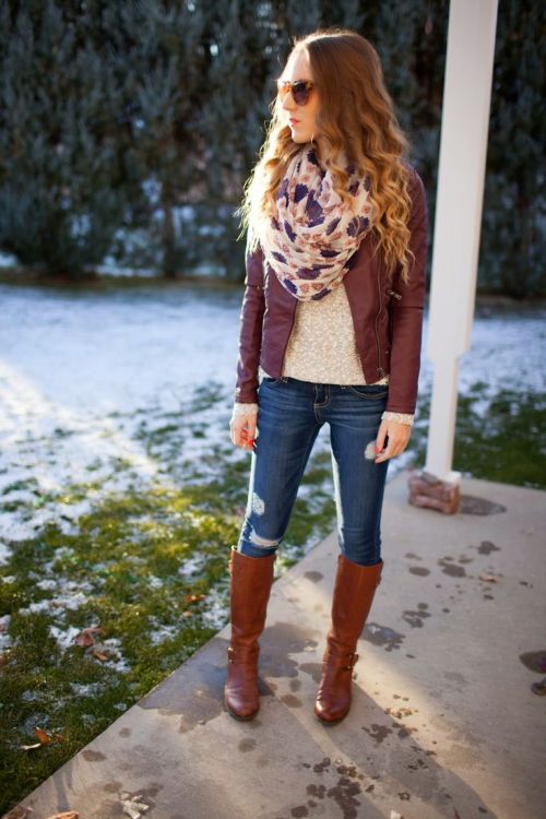 Fall burgundy outfit ideas | | Just Trendy Girls