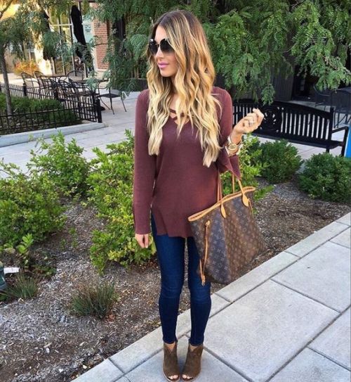 Fall burgundy outfit ideas | | Just Trendy Girls