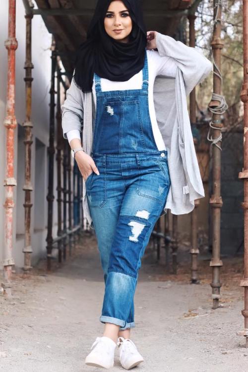jeans hijab outfit