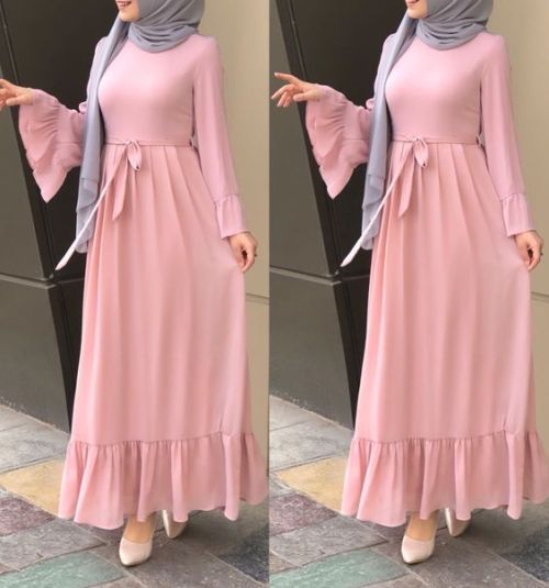 long dress casual hijab