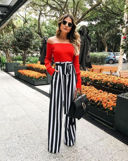 How to wear the striped wide pants this summer | Just Trendy Girls