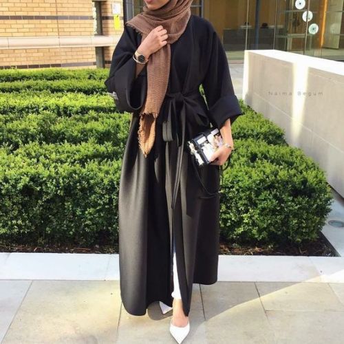 Girly and cute open Abaya | Just Trendy Girls