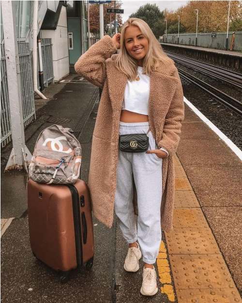 Traveling style in winter cozy coats | | Just Trendy Girls