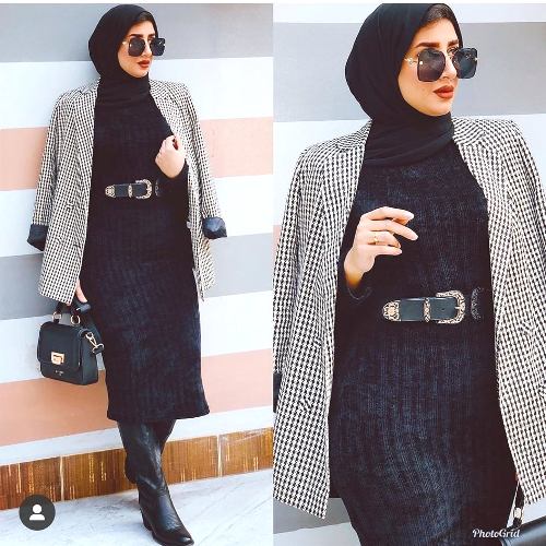 How to wear checked coats with hijab | | Just Trendy Girls