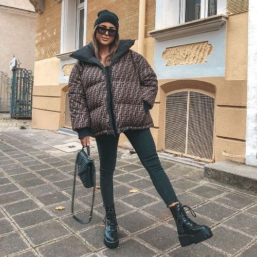 Puffy short jackets street styling ideas… | | Just Trendy Girls